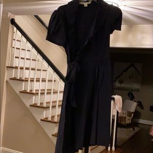 Navy wrap dress